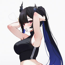 This is a pixiv picture whose title is Workout 'Rissa 🎼.
