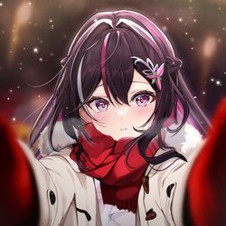 This is a pixiv picture whose title is 頬を温めてくれるAZKi.