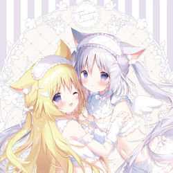 This is a pixiv picture whose title is 💛🤍.