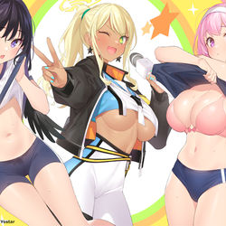 This is a pixiv picture whose title is 【ブルアカ】2周年記念イラスト、マシロ２枚.