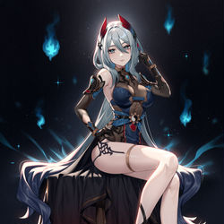 This is a pixiv picture whose title is Hanya \ 寒鴉.
