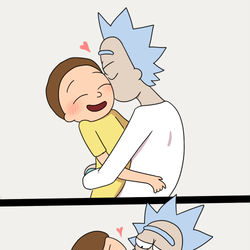 This is a pixiv picture whose title is lots and lots of kisses.