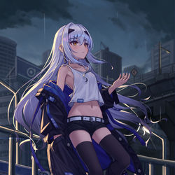 This is a pixiv picture whose title is 雨が降る.
