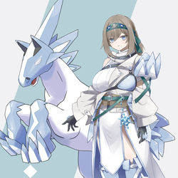 This is a pixiv picture whose title is ブリザポス風衣装りんご.