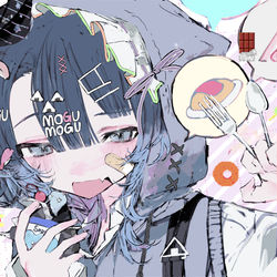 This is a pixiv picture whose title is もぐもぐYUMMY!.