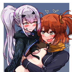 This is a pixiv picture whose title is hugging melusine.