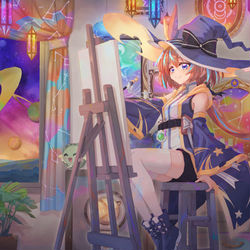 This is a pixiv picture whose title is Meteora's Room (Commission).