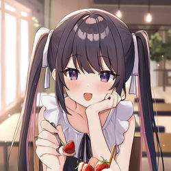 This is a pixiv picture whose title is あーん♡.