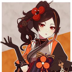 This is a pixiv picture whose title is 千織さん.