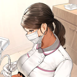 This is a pixiv picture whose title is 歯科助手さん🦷.