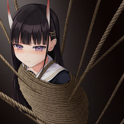 This is a pixiv picture whose title is 能代のロープマミフィケーション.