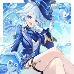 This is a pixiv picture whose title is 芙宁娜.