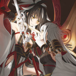 This is a pixiv picture whose title is 上杉謙信・長尾景虎.