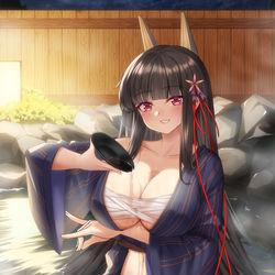 This is a pixiv picture whose title is 浴衣赤城~.