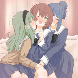 This is a pixiv picture whose title is 百合サンド.