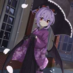 This is a pixiv picture whose title is 袴レミリア.