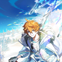 This is a pixiv picture whose title is 登山.