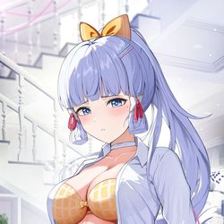 This is a pixiv picture whose title is Ayaka.