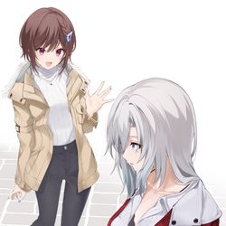 This is a pixiv picture whose title is ☕.