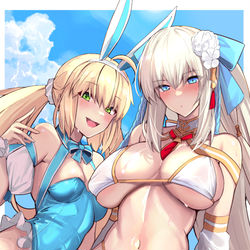 This is a pixiv picture whose title is モルガン×アルキャス.