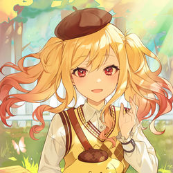This is a pixiv picture whose title is プリン君と一緒に.