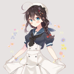 This is a pixiv picture whose title is 時雨ちゃんにジャーヴィスの服.