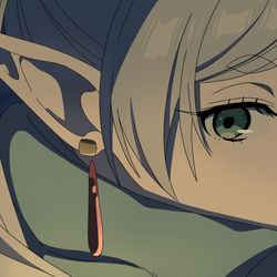 This is a pixiv picture whose title is 指輪を探すフリーレン　模写.