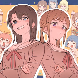 This is a pixiv picture whose title is バンドリ落書き13の①.