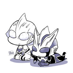 This is a pixiv picture whose title is 視聴中.
