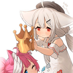 This is a pixiv picture whose title is 桜田シロ ♕ 桜田ハネ.