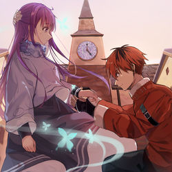 This is a pixiv picture whose title is 久遠の愛情.