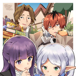 This is a pixiv picture whose title is 買い出し.
