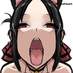 This is a pixiv picture whose title is Kaguya sama👅(WIP).