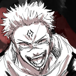 This is a pixiv picture whose title is 宿儺どん.