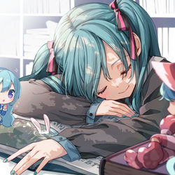 This is a pixiv picture whose title is すやすやミクさん.