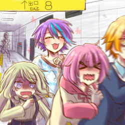 This is a pixiv picture whose title is 8番出口Xワンダショ.