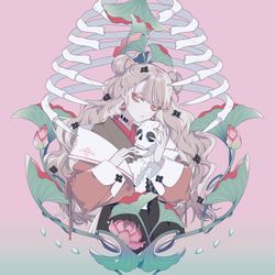 This is a pixiv picture whose title is 恋愛論.
