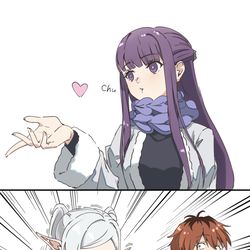 This is a pixiv picture whose title is 直撃のフリーレン.