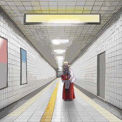 This is a pixiv picture whose title is 江戸前出口.