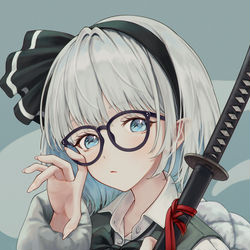 This is a pixiv picture whose title is だてめがね.