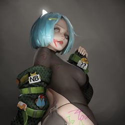 This is a pixiv picture whose title is 一身正气的女孩.