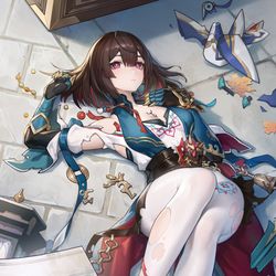 This is a pixiv picture whose title is 雪衣.
