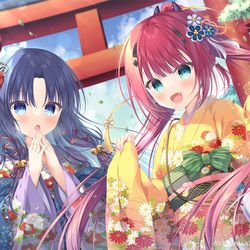 This is a pixiv picture whose title is 🎍初詣🎍.