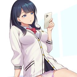 This is a pixiv picture whose title is 椅子になりたい.