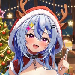 This is a pixiv picture whose title is 音狼ビビちゃんのクリスマス🎄.