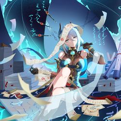 This is a pixiv picture whose title is 寒鸦.
