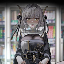 This is a pixiv picture whose title is nikke白兔.