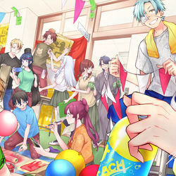 This is a pixiv picture whose title is うちの子文化祭まとめ.