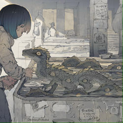 This is a pixiv picture whose title is サカナ.