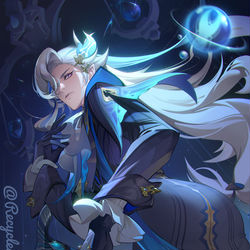 This is a pixiv picture whose title is Neuvillette.